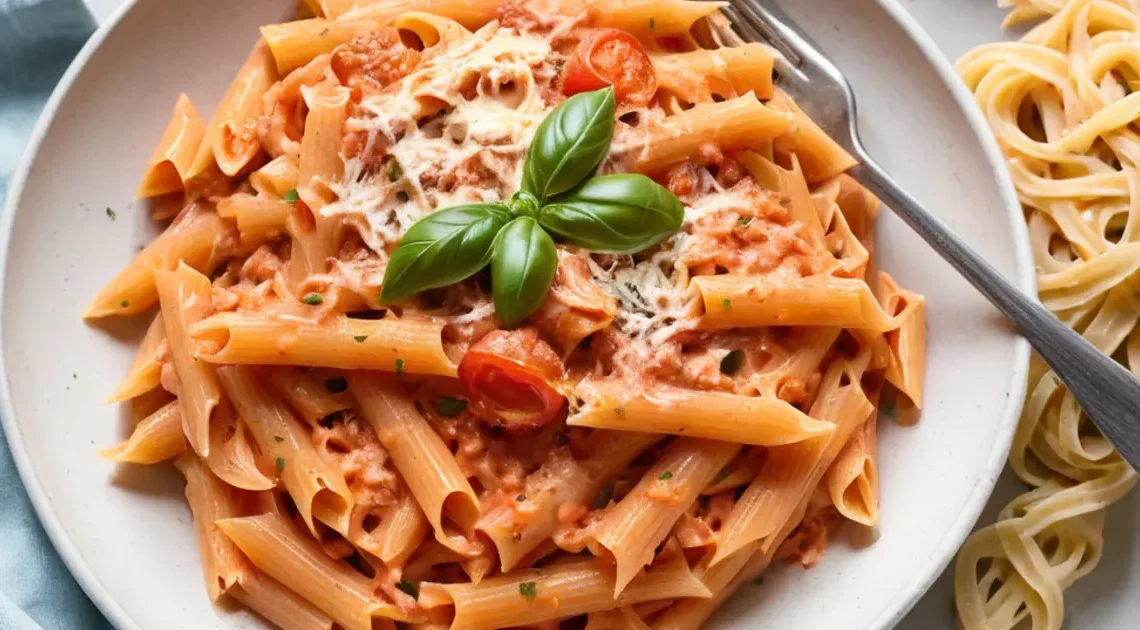 Creamy Tomato Pasta. Mydina Recipes