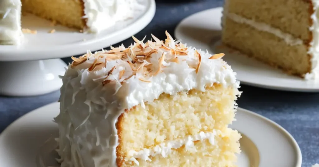 Simple Coconut Cake Recipe :  simple and quick recipe for delicious coconut cakes.