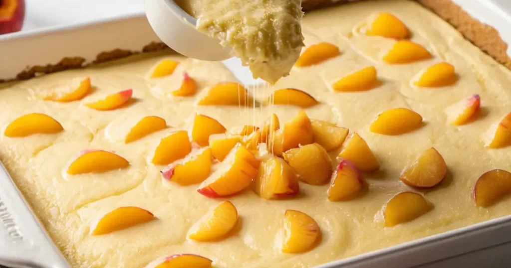 How to make peach cobbler with cake mix: A step-by-step guide.