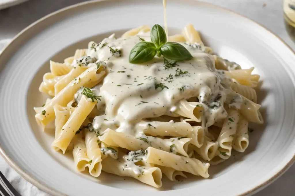 Discover the creamy comfort of Boursin cheese pasta. 