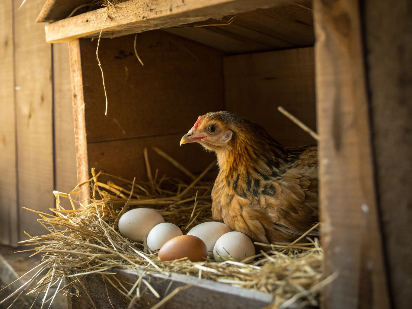 Frizzle chicken standing proudly in a sunny backyard with curly feathers
