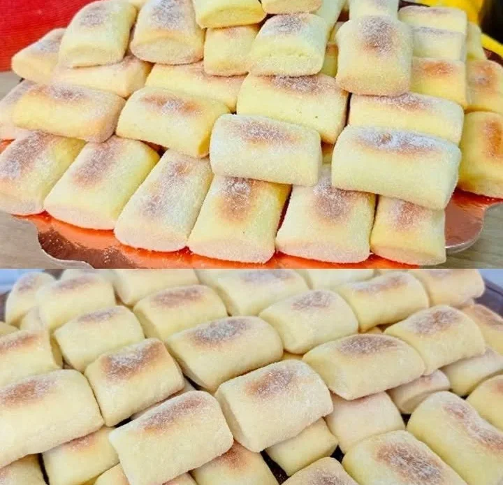 Delicious cream sticks ready to be enjoyed as a delightful treat.