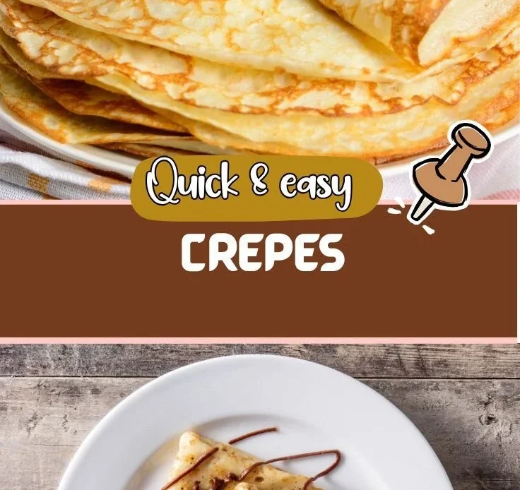 Delicious crepes filled with fruits and cream on a beautiful plate