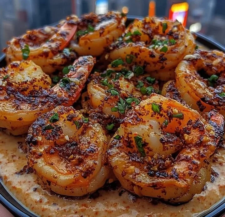 Crispy garlic butter shrimp served with sweet chili sauce on a plate