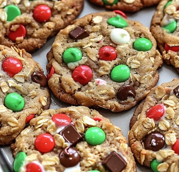 Santa's Midnight Snack Cookies on a festive platter with holiday decorations