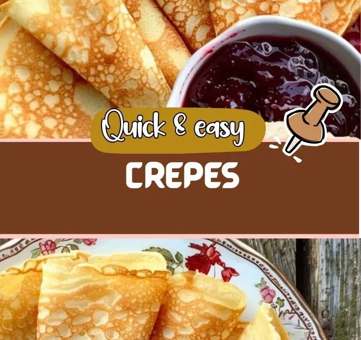 Delicious simple crepes served with various fillings on a plate.