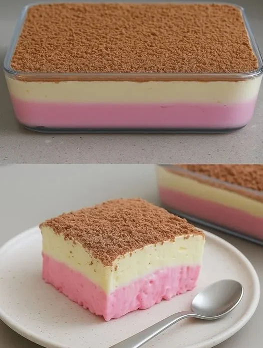 Strawberry and Pineapple Layered Dessert showcasing vibrant layers of fruit and cream