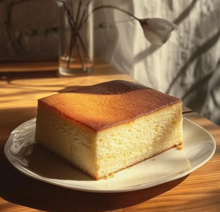 Delicious Honey Castella Cake with a golden crust and fluffy texture